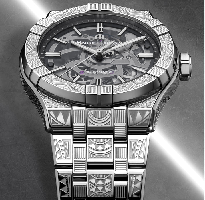 MAURICE LACROIX AIKON Urban Tribe Skeleton Limited Edition AUTOMATIC 39MM AI6007-SS009-030-1 - Vincent Watch