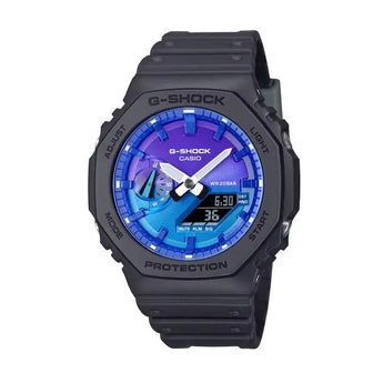 CASIO G - SHOCK WATCH "Blue flame" GA - 2100FL - 1A - Vincent Watch