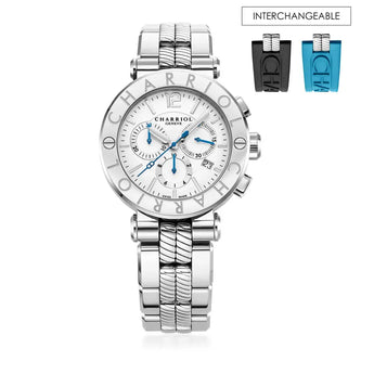 Charriol Navigator Cruise Quartz Chronograph 41MM CR41CS.930.001 - Vincent Watch