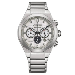 CITIZEN WATCH SUPER TITANIUM ZENSHIN CHRONOGRAPH 41MM ECO - DRIVE CA4690 - 51A - Vincent Watch