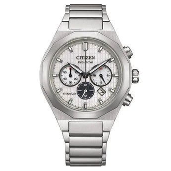 CITIZEN WATCH SUPER TITANIUM ZENSHIN CHRONOGRAPH 41MM ECO - DRIVE CA4690 - 51A - Vincent Watch
