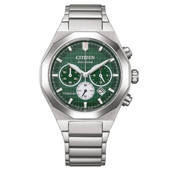 CITIZEN WATCH SUPER TITANIUM ZENSHIN CHRONOGRAPH 41MM ECO - DRIVE CA4691 - 59X - Vincent Watch