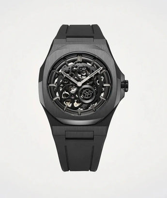 D1Milano Skeleton Jet Black 41MM D1 - SKRJ17 - Vincent Watch