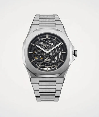 D1Milano Skeleton Silver 41MM D1 - SKBJ10 - Vincent Watch