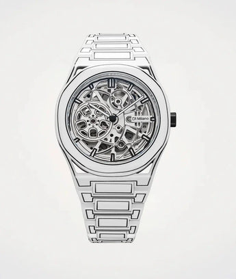 D1Milano White Sketch Skeleton Watch 40.5MM D1-SKBJ20 - Vincent Watch