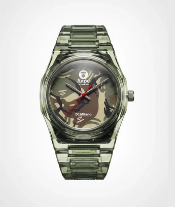 D1Milano x AAPE: Green Camo Nylon Limited Edition Watch 39mm D1-NYBJAAPE3 - Vincent Watch