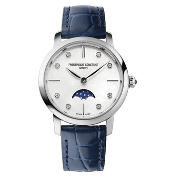 Frederique Constant Classics Slimline Ladies Moonphase 30mm FC - 206MPWD1S6 - Vincent Watch