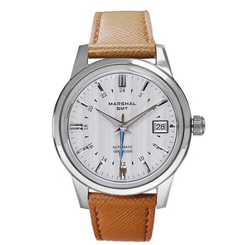 MARSHAL WATCH Men Classic 1146GMT2 (Brw) - Vincent Watch