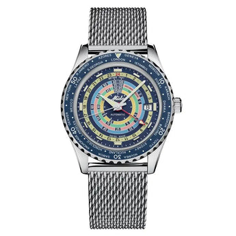 MIDO OCEAN STAR DECOMPRESSION WORLDTIMER 40.5MM M0268291704100 - Vincent Watch