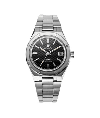 NIVADA GRENCHEN AUTOMATIC F77 BLACK 37MM 69000A77 - Vincent Watch