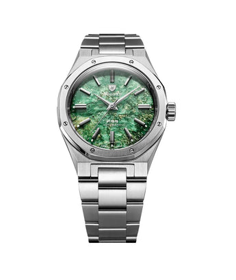 NIVADA GRENCHEN AUTOMATIC F77 GREEN AVENTURINE 38MM 68053A77 - Vincent Watch