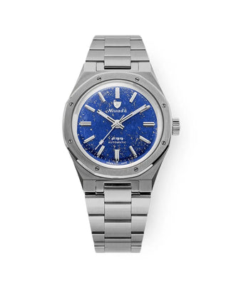 NIVADA GRENCHEN AUTOMATIC F77 TITANIUM LAPIS LAZULI MK1 37MM 68017A77 - Vincent Watch