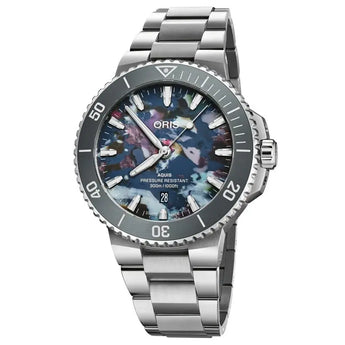 ORIS AQUIS DATE UPCYCLE 43.5MM 01 733 7789 4150 - 07 8 23 04PEB - Vincent Watch