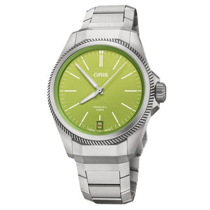 ORIS PROPILOT X Kermit Edition CALIBRE 400 39MM 01 400 7778 7157 - Set - Vincent Watch