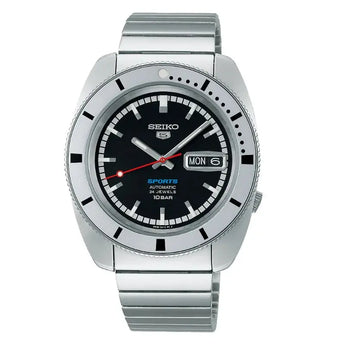 SEIKO 5 SPORT WATCH SKX AUTOMATIC 'PEPPER BLACK' 1968 RECREATION 38.5mm SRPL05K1 LIMITED EDITION MEN WATCH - Vincent Watch