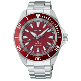 SEIKO WATCH AUTOMATIC PROSPEX 41.7MM SRPL11K1 4R RED DIVER’S MEN WATCH - Vincent Watch