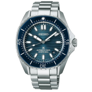 SEIKO WATCH POLYGONAL IN COASTLINE - COBALT AUTOMATIC DIVER'S MEN WATCH 41.3MM SPB483J1 - Vincent Watch
