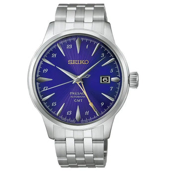 SEIKO WATCH PRESAGE COCKTAIL TIME GMT "EDO PURPLE" 145TH ANNIVERSARY LIMITED EDITION 40.5MM HCB006J1 - Vincent Watch