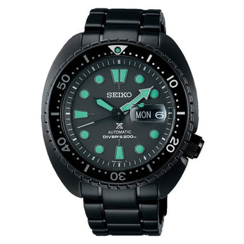 SEIKO WATCH PROSPEX TURTLE ‘Black Series’ DIVER LIMITED EDITION 45MM SRPK43K1 - Vincent Watch