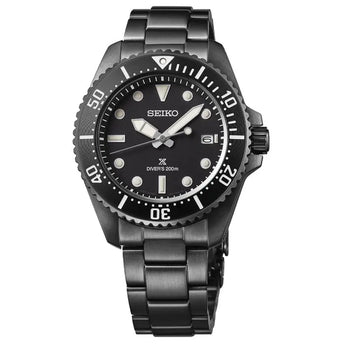 SEIKO WATCH SOLAR PROSPEX BLACKOUT 42.8MM SNE599P1 - Vincent Watch