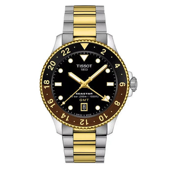 TISSOT WATCH SEASTAR 1000 40mm GMT QUARTZ T1208522205100 - Vincent Watch