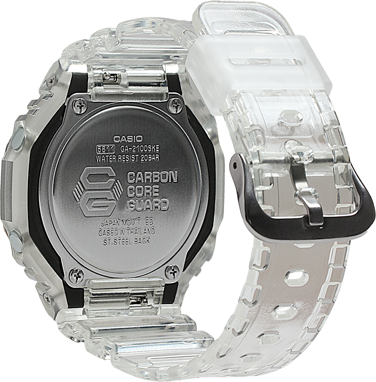 CASIO G-SHOCK Carbon Core TRANSPARENT "Casioak" GA-2100SKE-7ADR - Vincent Watch