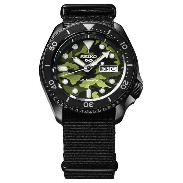 SEIKO 5 WATCH AUTOMATIC CAMOUFLAGE STREET STYLE SRPJ37K1 - Vincent Watch