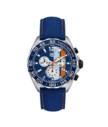 TAG Heuer Formula 1 Chronograph 43mm Leather Watch CAZ101N.FC8243 - Vincent Watch