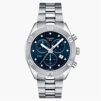 TISSOT WATCH PR 100 SPORT CHIC CHRONOGRAPH 38MM T1019171104600 - Vincent Watch