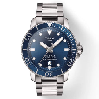 TISSOT WATCH SEASTAR 1000 POWERMATIC 80 43MM T1204071104103 - Vincent Watch