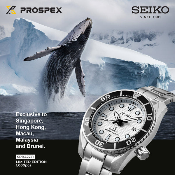 SEIKO WATCH PROSPEX WHALE LIMITED EDITION DIVER AUTOMATIC THONG SIA EXCLUSIVE SPB427JI - Vincent Watch