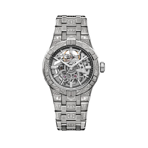 MAURICE LACROIX AIKON Urban Tribe Skeleton Limited Edition AUTOMATIC 39MM AI6007-SS009-030-1 - Vincent Watch