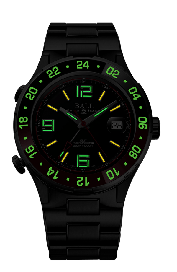 BALL ROADMASTER MARINE GMT 40MM LIMITED EDITION DG3038A-S1C-BK - Vincent Watch