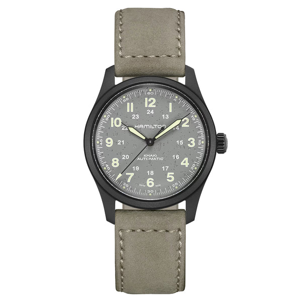 HAMILTON KHAKI FIELD TITANIUM AUTO 38MM H70215880 - Vincent Watch