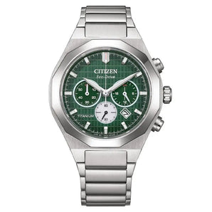 CITIZEN WATCH SUPER TITANIUM ZENSHIN CHRONOGRAPH 41MM ECO - DRIVE CA4691 - 59X - Vincent Watch