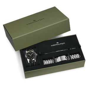 HAMILTON KHAKI FIELD Murph Auto 42mm Bracelet Bundle Box Set H70605732 - Vincent Watch