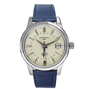MARSHAL WATCH Men Classic 1446GMT9 (Blu) - Vincent Watch