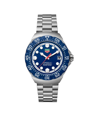 TAG Heuer Formula 1 Solargraph 38mm Stainless Steel Watch WBY1112.BA0042 - Vincent Watch