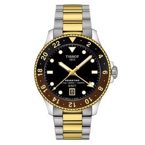 TISSOT WATCH SEASTAR 1000 40mm GMT QUARTZ T1208522205100 - Vincent Watch