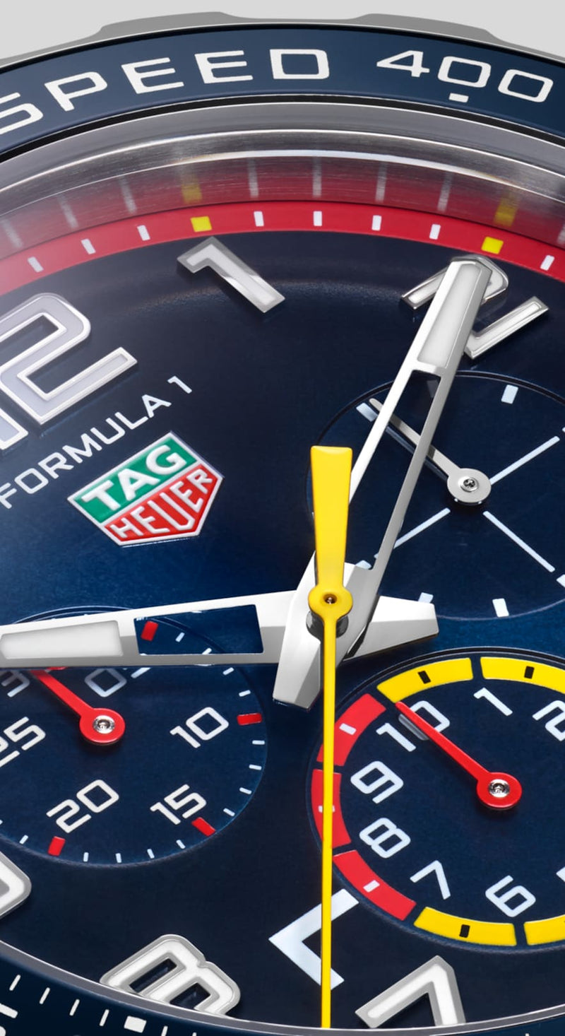 TAG Heuer Formula One "RED BULL RACING" Chronograph 43mm Stainless Steel Watch CAZ101AL.BA0842 - Vincent Watch
