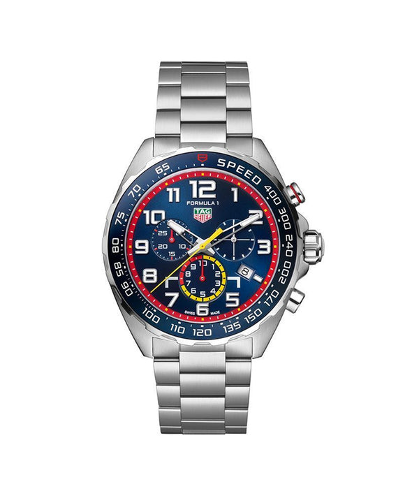 TAG Heuer Formula One "RED BULL RACING" Chronograph 43mm Stainless Steel Watch CAZ101AL.BA0842 - Vincent Watch