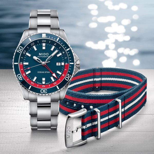 MIDO OCEAN STAR GMT SPECIAL EDITION M0266291104100 - Vincent Watch