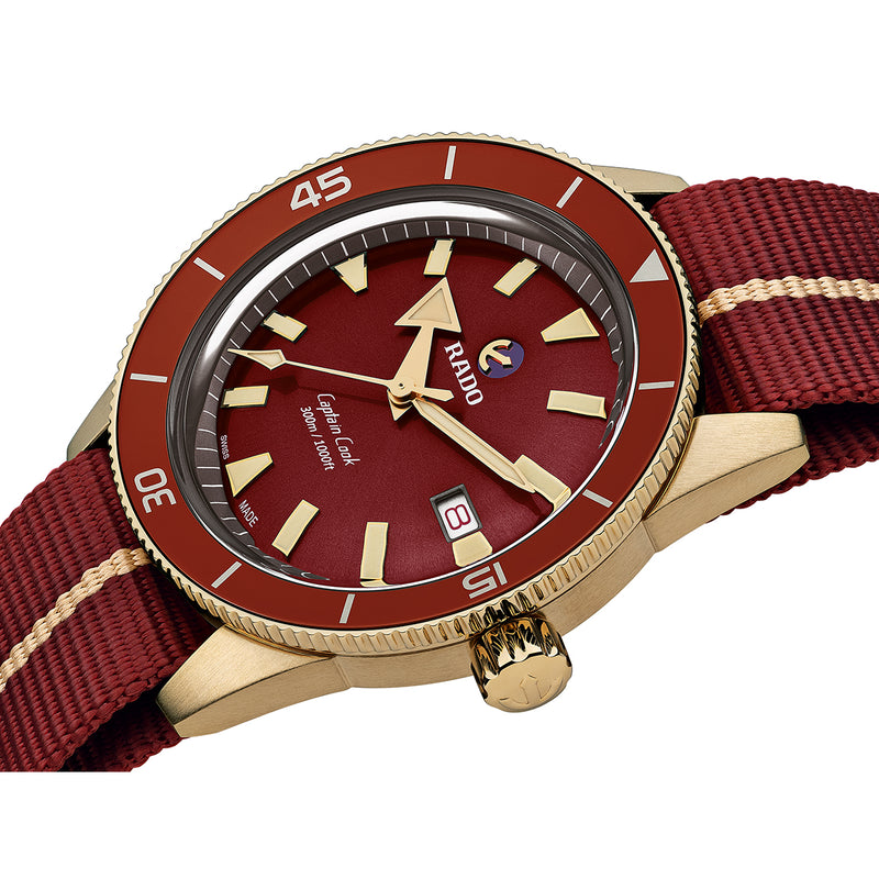 Rado Captain Cook Bronze Burgundy Automatic R32504407 - Vincent Watch
