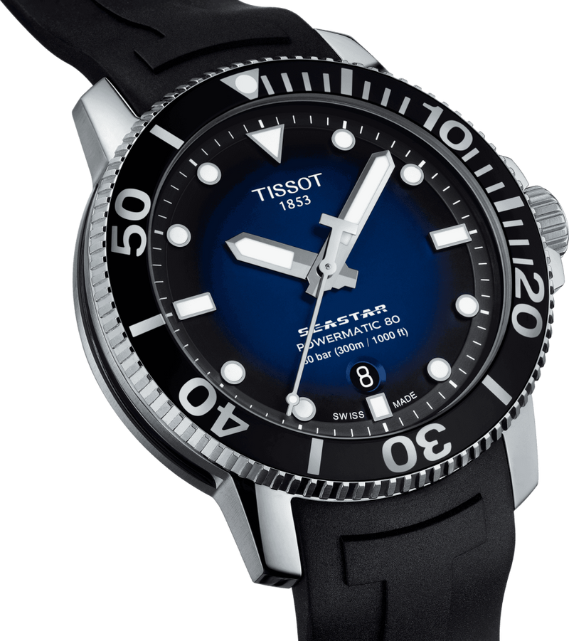 TISSOT SEASTAR 1000 POWERMATIC 80 T1204071704100 - Vincent Watch