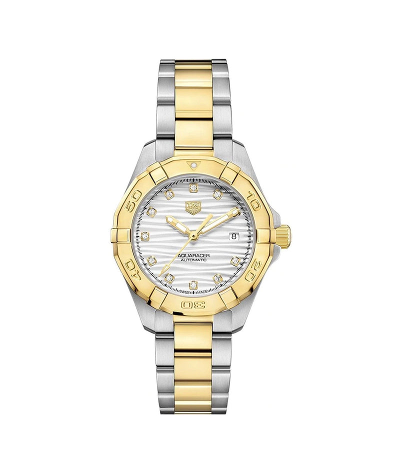 TAG Heuer Aquaracer Calibre 9 Ladies 32mm Stainless Steel Watch WBD2321.BB0320 - Vincent Watch