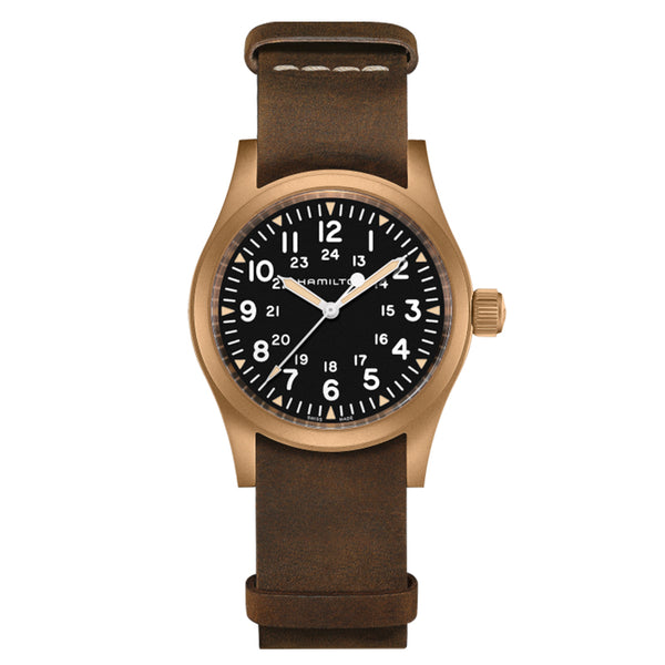 HAMILTON KHAKI FIELD MECHANICAL BRONZE H69459530 - Vincent Watch