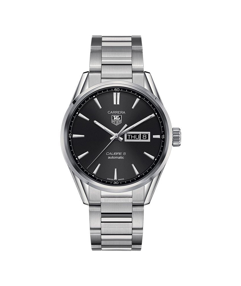 TAG Heuer Carrera Calibre 5 Automatic 41mm Stainless Steel Watch WAR201A.BA0723 - Vincent Watch