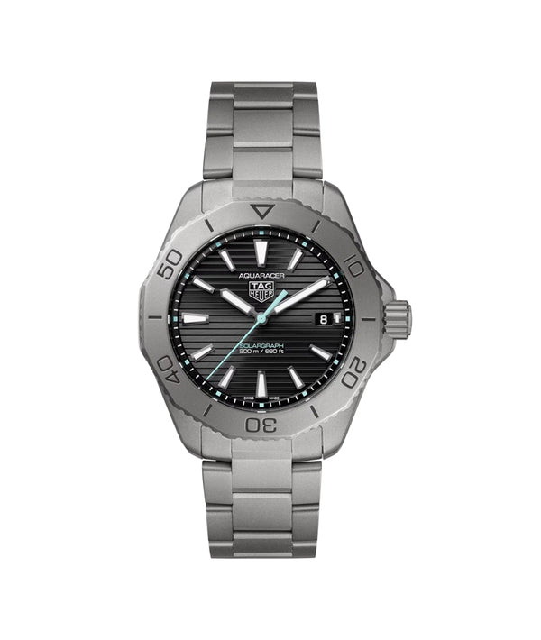 TAG Heuer Aquaracer Solargraph 40mm Titanium Watch WBP1180.BF0000 - Vincent Watch
