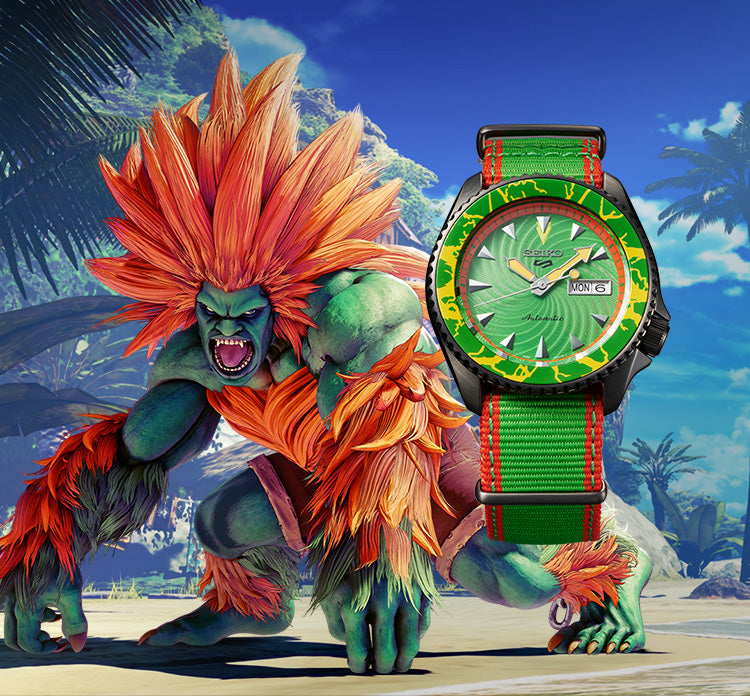 SEIKO 5 AUTOMATIC LIMITED EDITION 9,999PCS BLANKA STREET FIGHTER SRPF23K1 - Vincent Watch