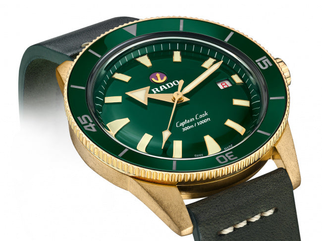 Rado captain on sale cook green dial
